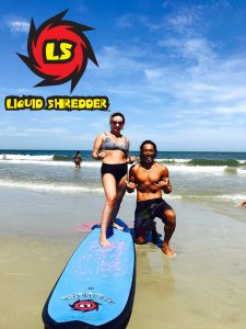 Learning to Surf on Liquid Shredder