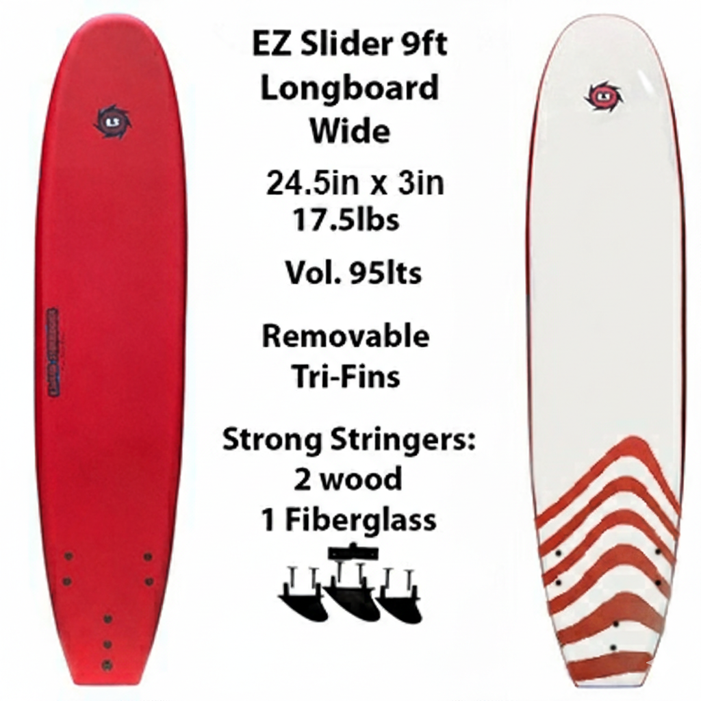 9ft EZ-Slider Foam Surfboard